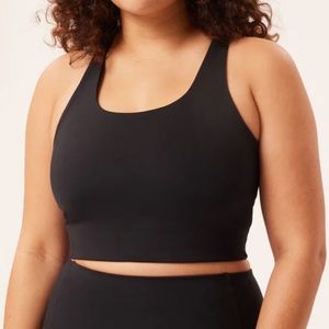 Girlfriend Collective | Paloma Black Racerback Sports bra Medium